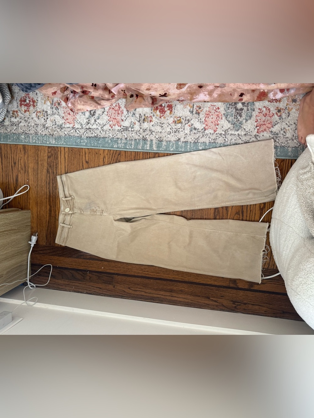 Women’s Beige Corduroy Pants - wide leg